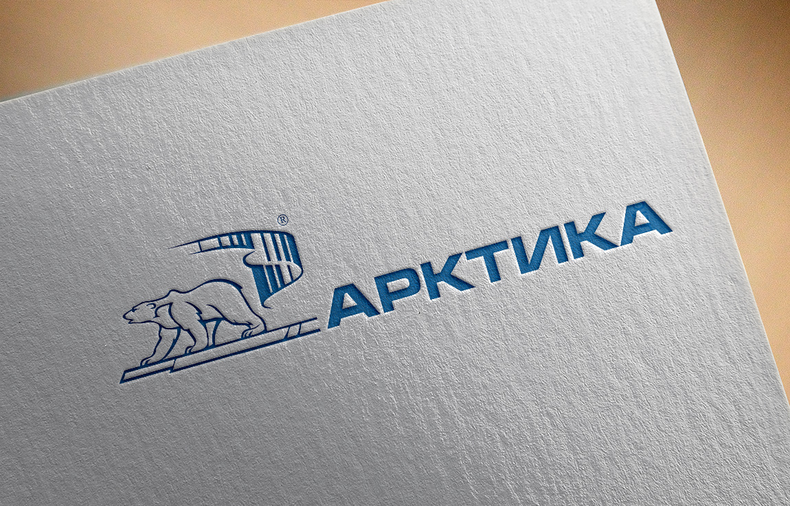 Отрисовка логотипа из растра в вектор, компании «Арктика»