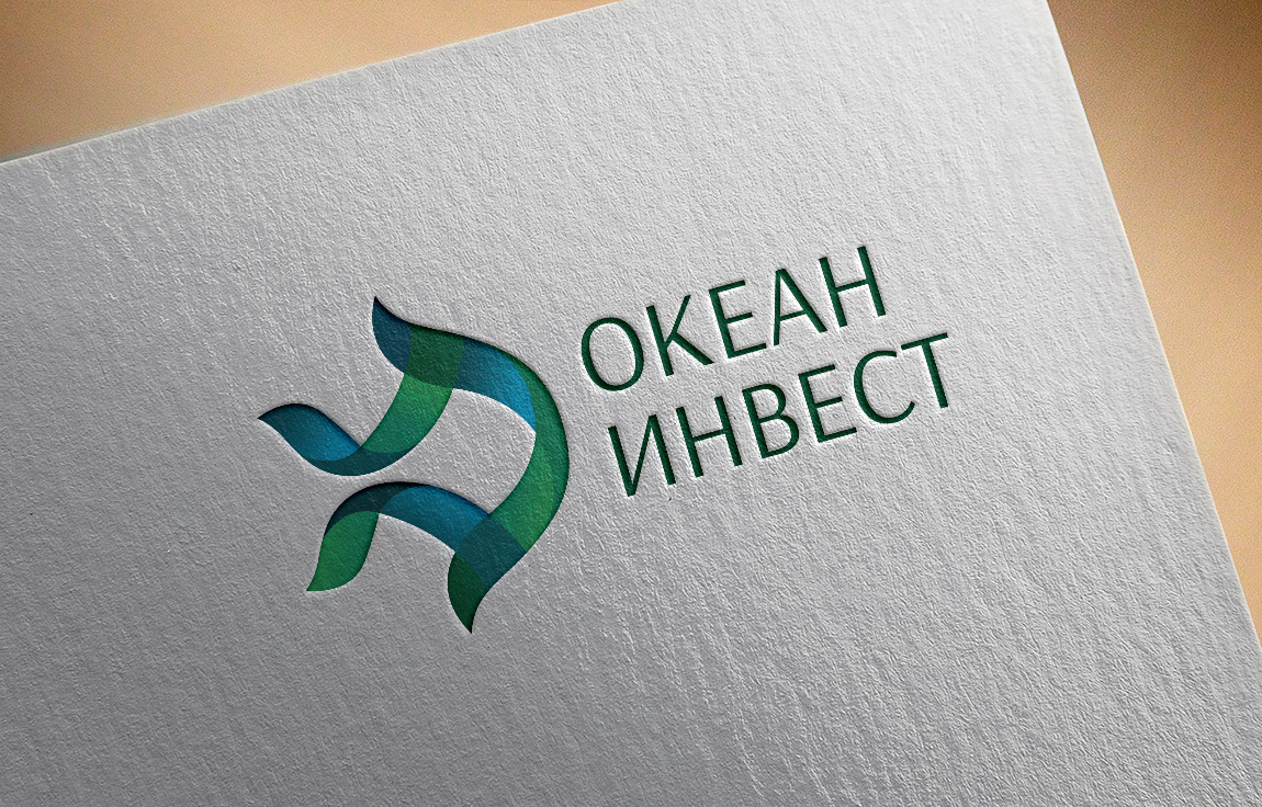 Отрисовка логотипа в векторе для компании Океан Инвест